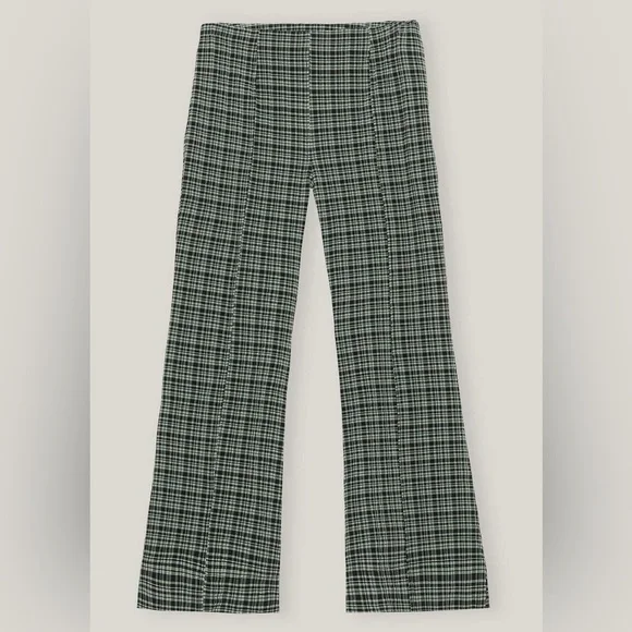 [ganni] NWT 2pc seersucker halter top and kick flare pants set - Picture 10 of 16